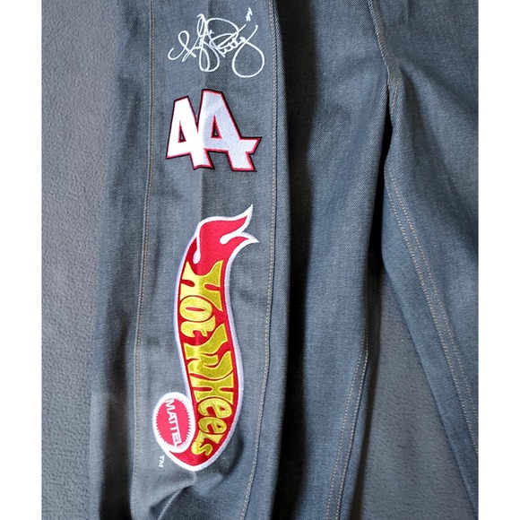 Jeff Hamilton Nascar Petty Men's 40 X 35" Gray Jeans Hot Wheels Baggy Wide Read - Picture 6 of 16